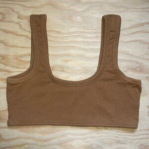 🍮 ARQ WIDE STRAP Bra TOFFEE Brown Bralette SIZE M Good Condition RARE